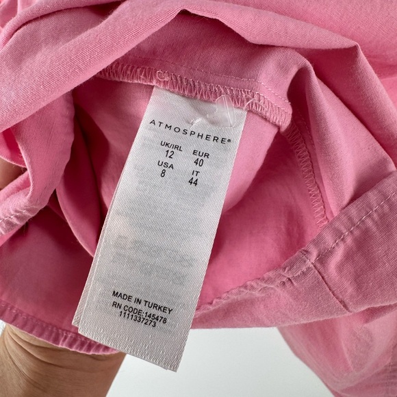 Women’s Barbie Pink Cotton Poplin Ballon Sleeve Blouse - Picture 7 of 7